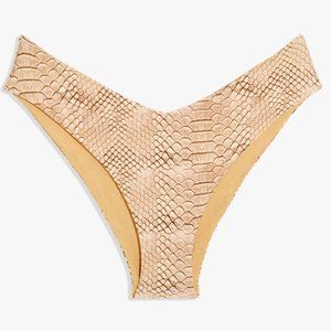 WEWOREWHAT Delilah Bottom Snakeskin - Size Medium